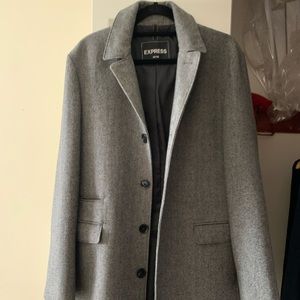 Like New, Sophisticated Herringbone Express Men’s Coat